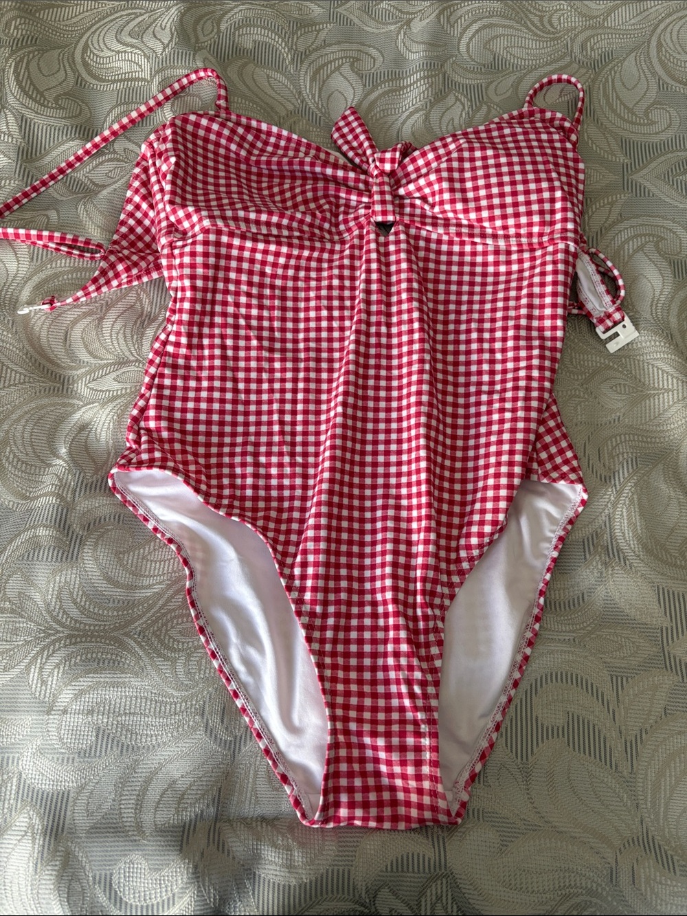 Blackmilk swimsuit red gingham